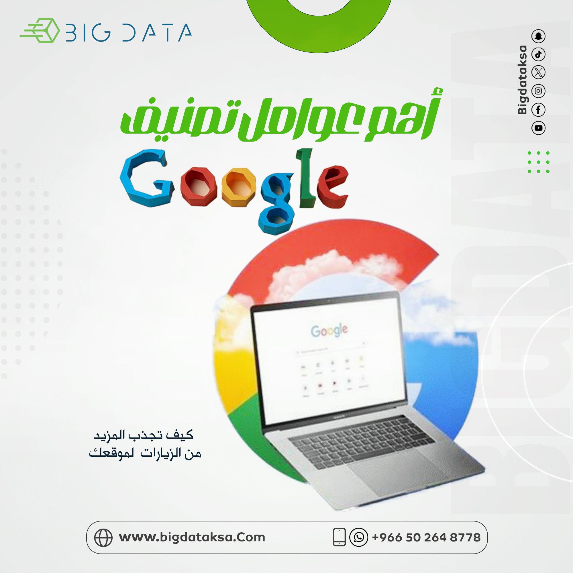 أهم عوامل تصنيف جوجل لتجذب المزيد من الزيارات لموقعك